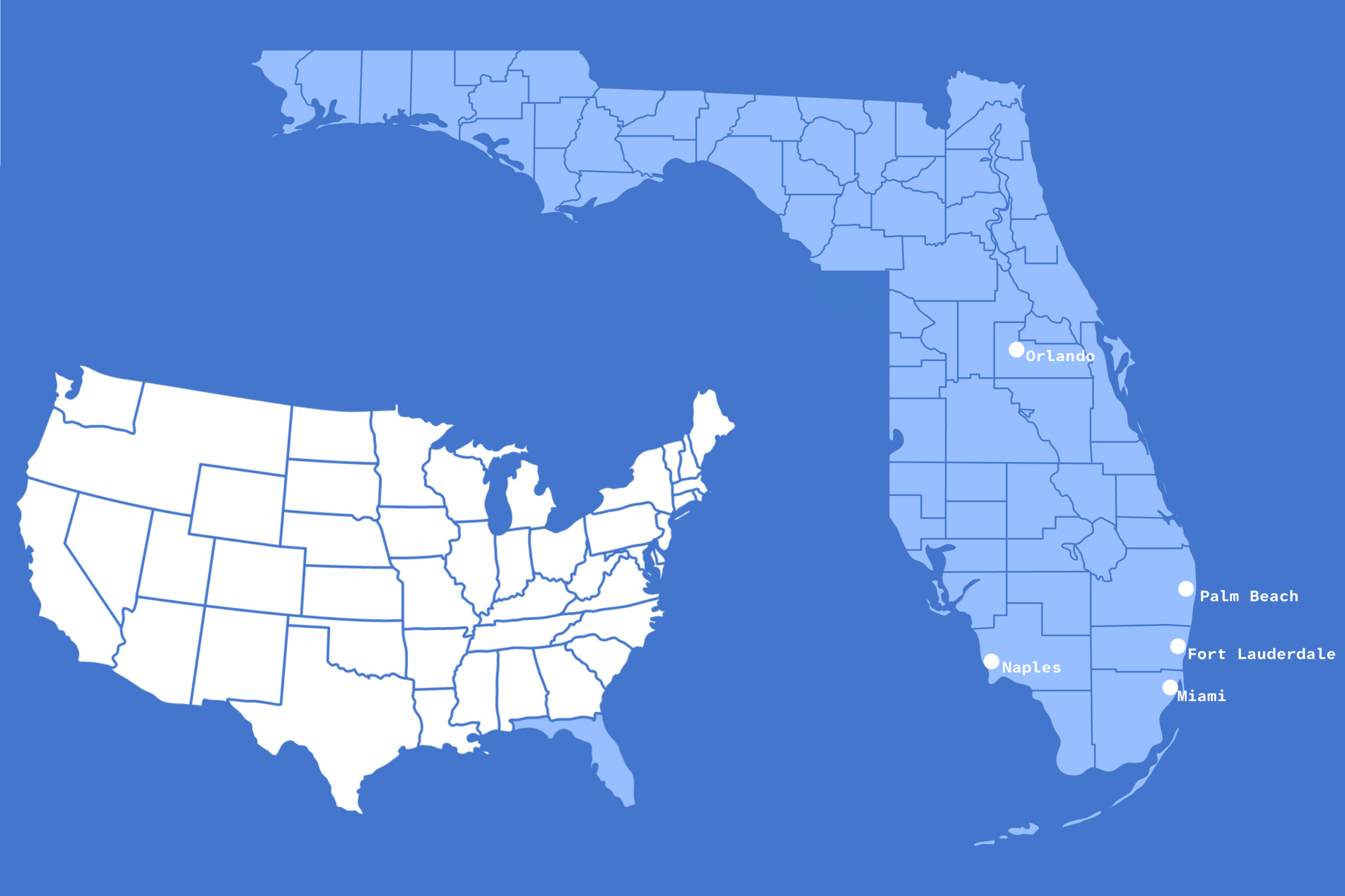 Mapa Florydy – możliwości inwestycyjne
